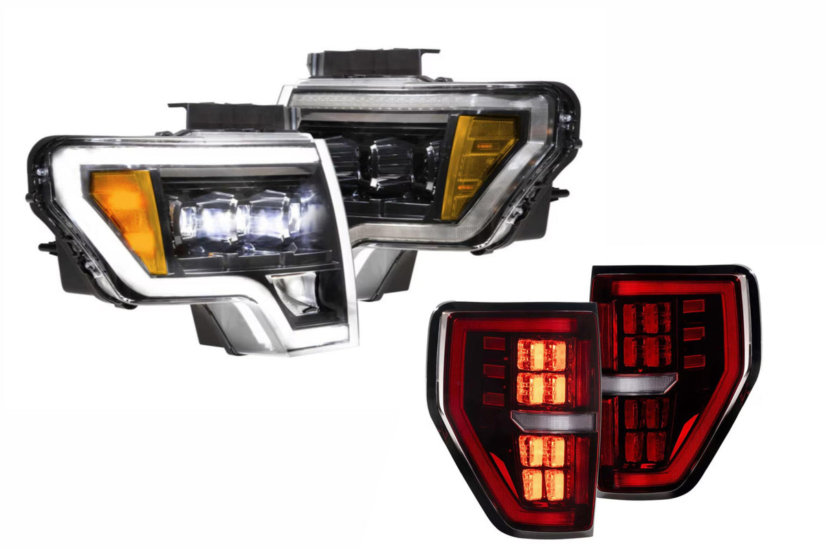 09-14 F-150 White DRL Heads and Red Tails - Kits (Image 1 of 3)