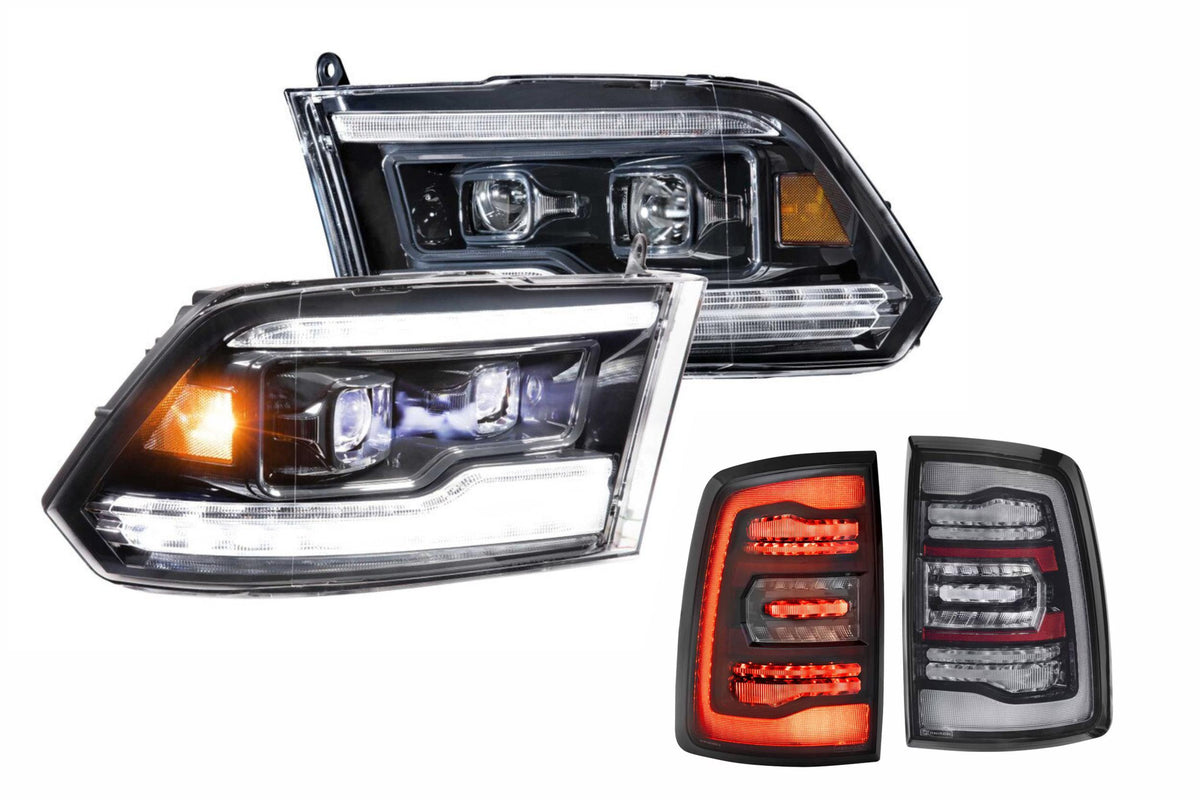 2015 Dodge Ram White DRL Heads and Smoked Tails - Kits (Image 1 of 3)