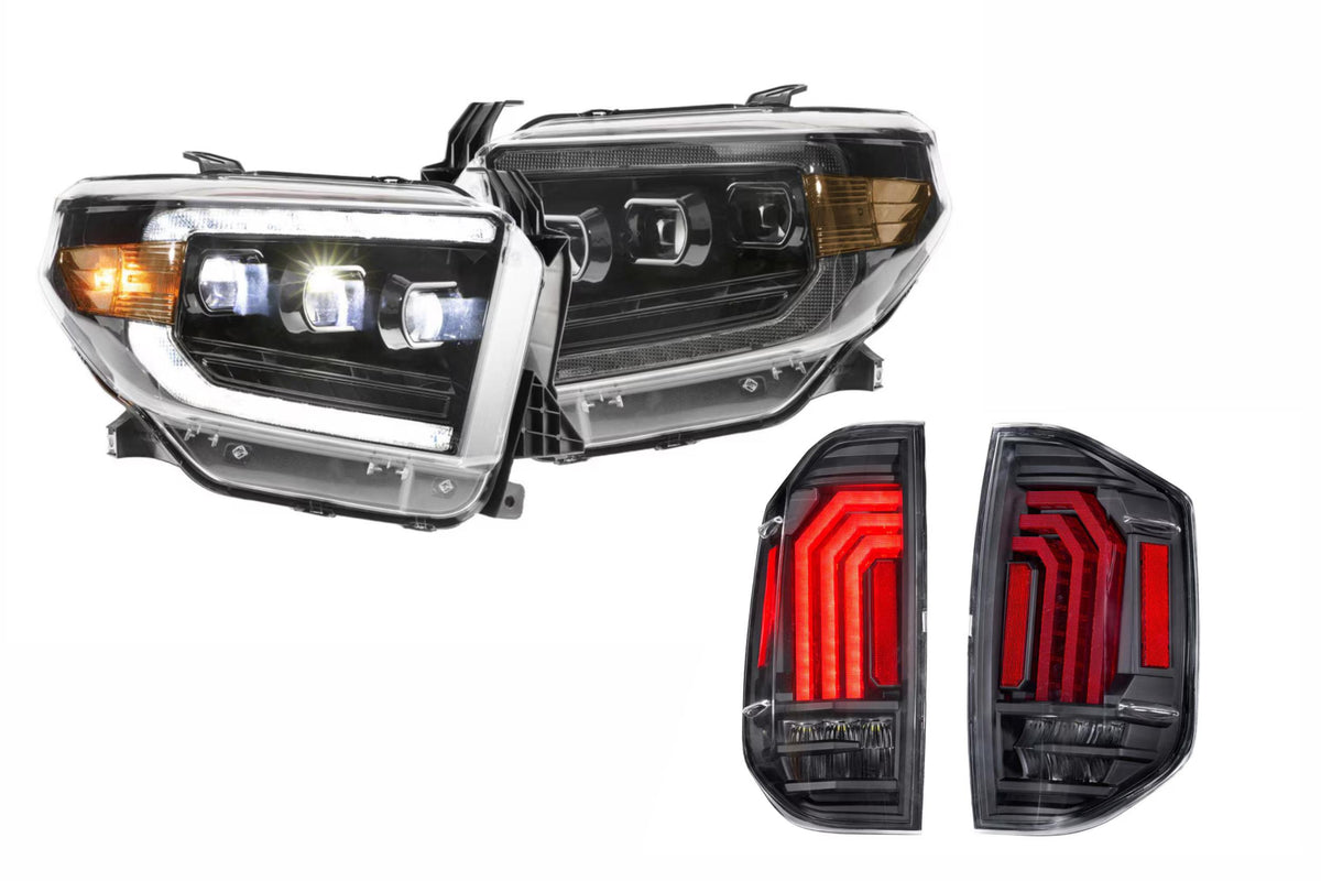 14-21 Tundra White DRL Heads and Clear Tails - Kits (Image 1 of 3)