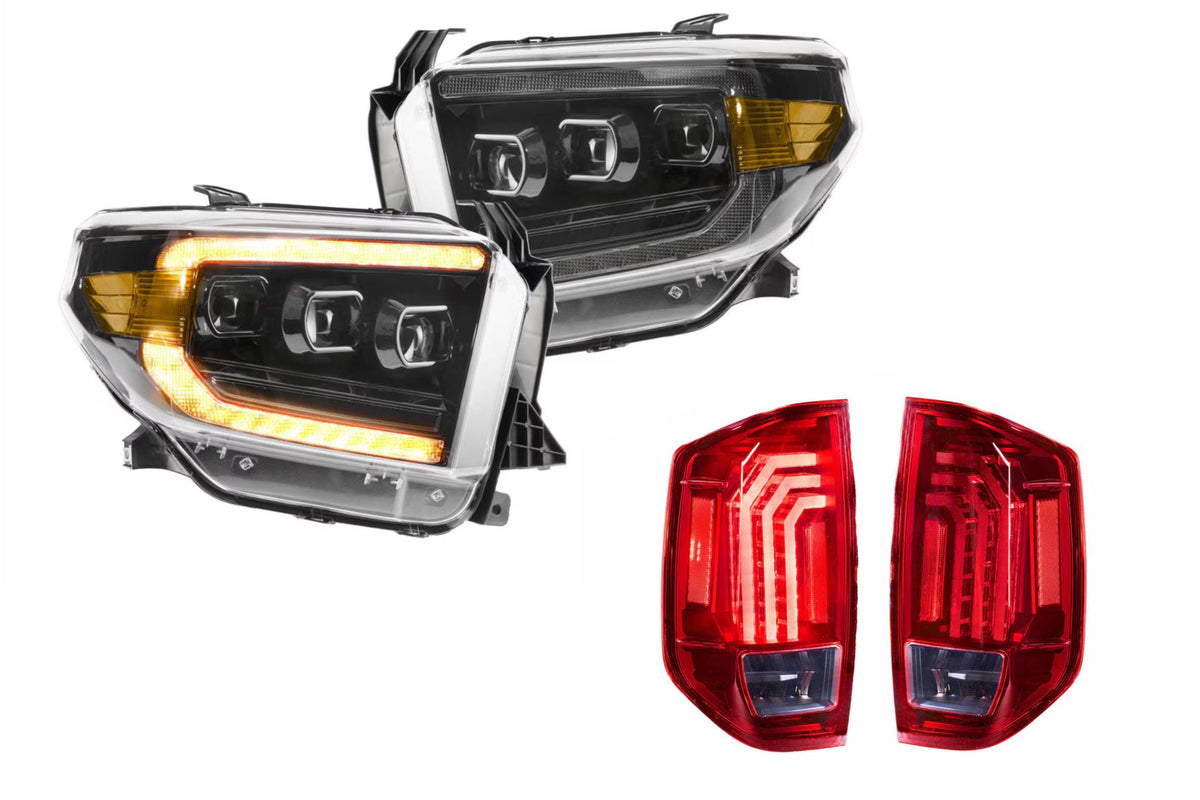 14-21 Tundra Amber DRL Heads and Red Tails - Kits (Image 1 of 3)