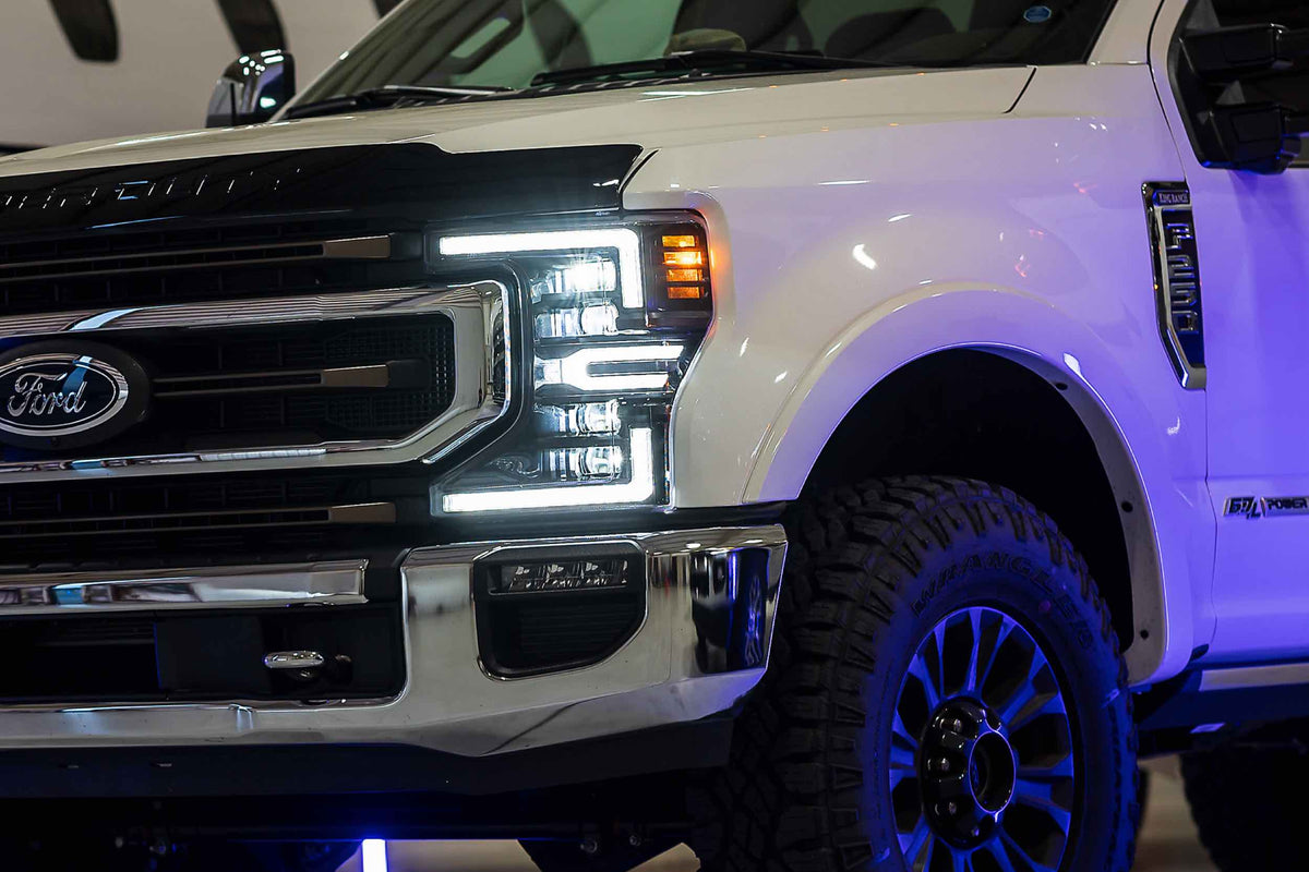 20-22 Ford Super Duty White DRL Heads and Smoked Tails - Kits (Image 2 of 3)