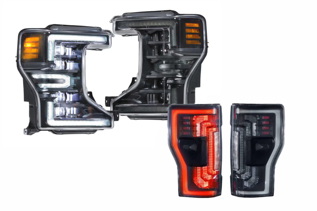 20-22 Ford Super Duty White DRL Heads and Smoked Tails OEM LED - Kits (Image 1 of 3)