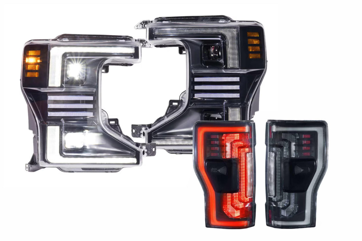 20-22 Ford Super Duty Hybrid Heads and Smoked Tails OEM LED - Kits (Image 1 of 3)
