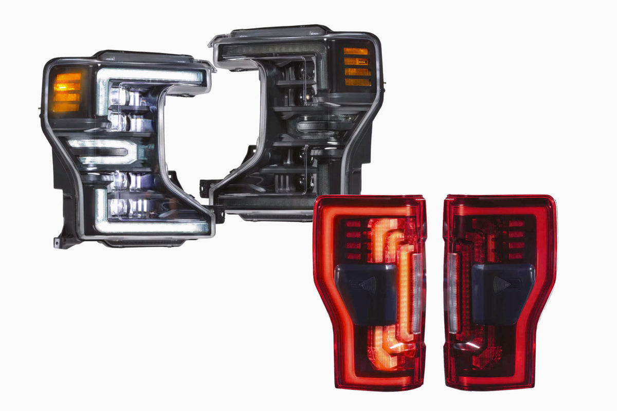 20-22 Ford Super Duty White DRL Heads and Red Tails OEM LED - Kits (Image 1 of 3)