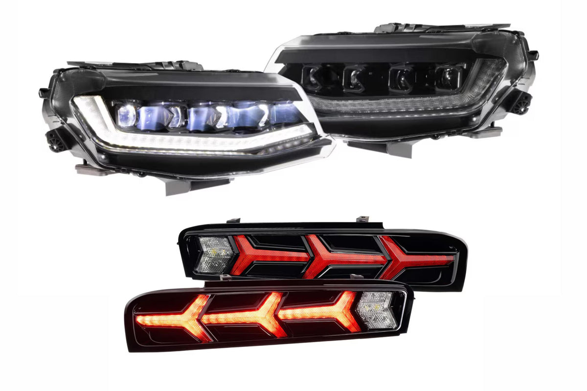 16-18 Camaro Heads and Red Lambo Tails - Kits (Image 1 of 3)