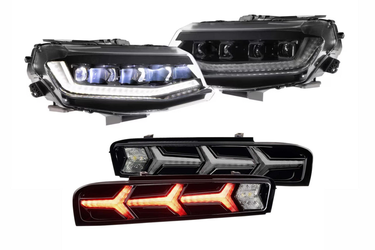 16-18 Camaro Heads and Smoked Lambo Tails - Kits (Image 1 of 3)