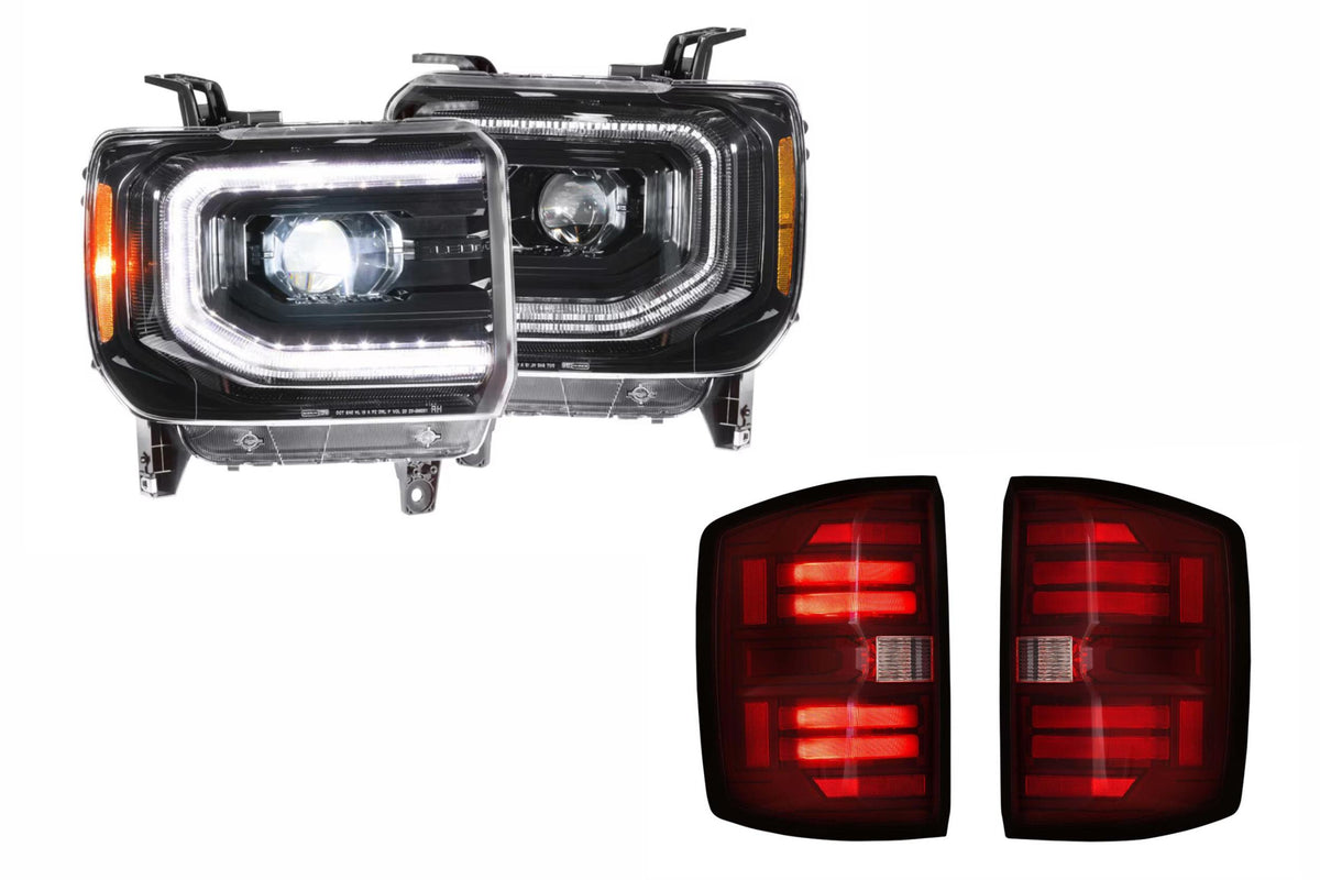 15-19 Sierra 3500HD Dually Heads and Red Tails - Kits (Image 1 of 3)