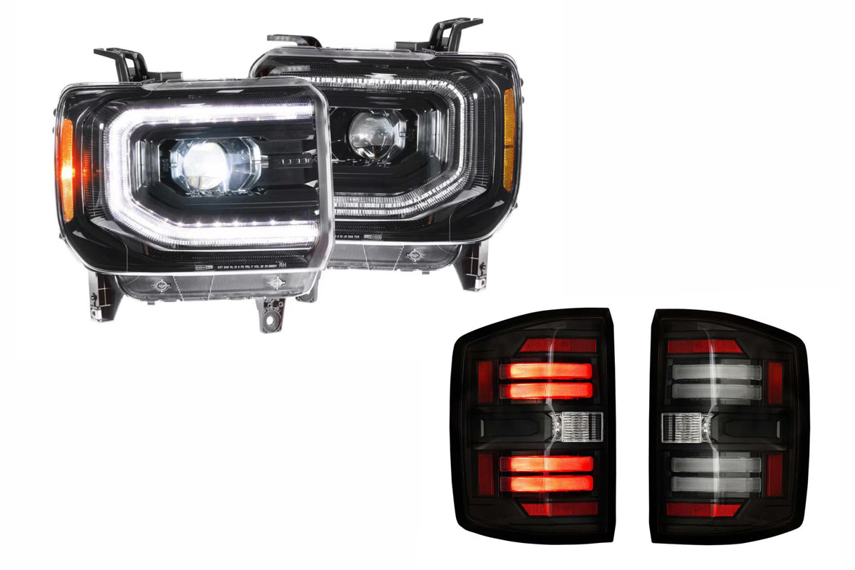 15-19 Sierra 3500HD Dually Heads and Smoked Tails OE LED Tails - Kits (Image 1 of 3)