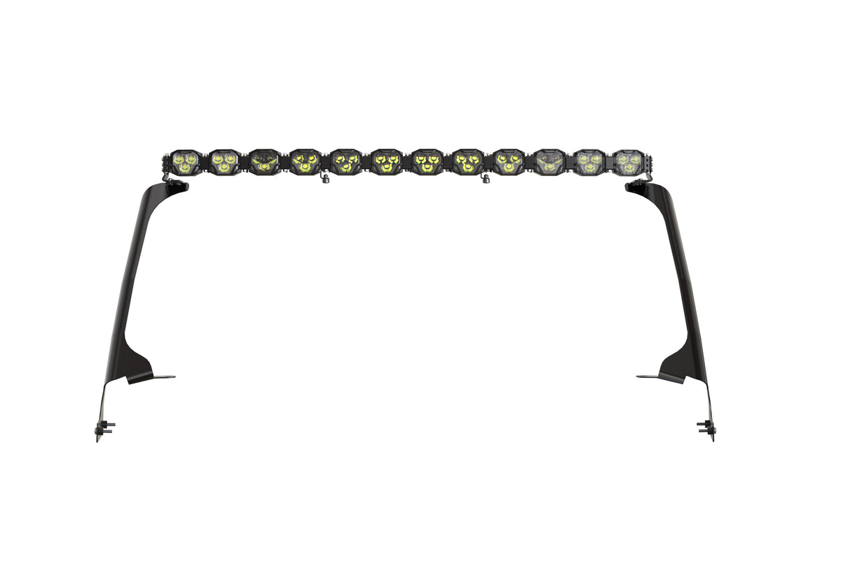 4Banger Bar Kit: Jeep JL/JT (HXB / White) - Off Road - Veh. Spec (Image 3 of 6)