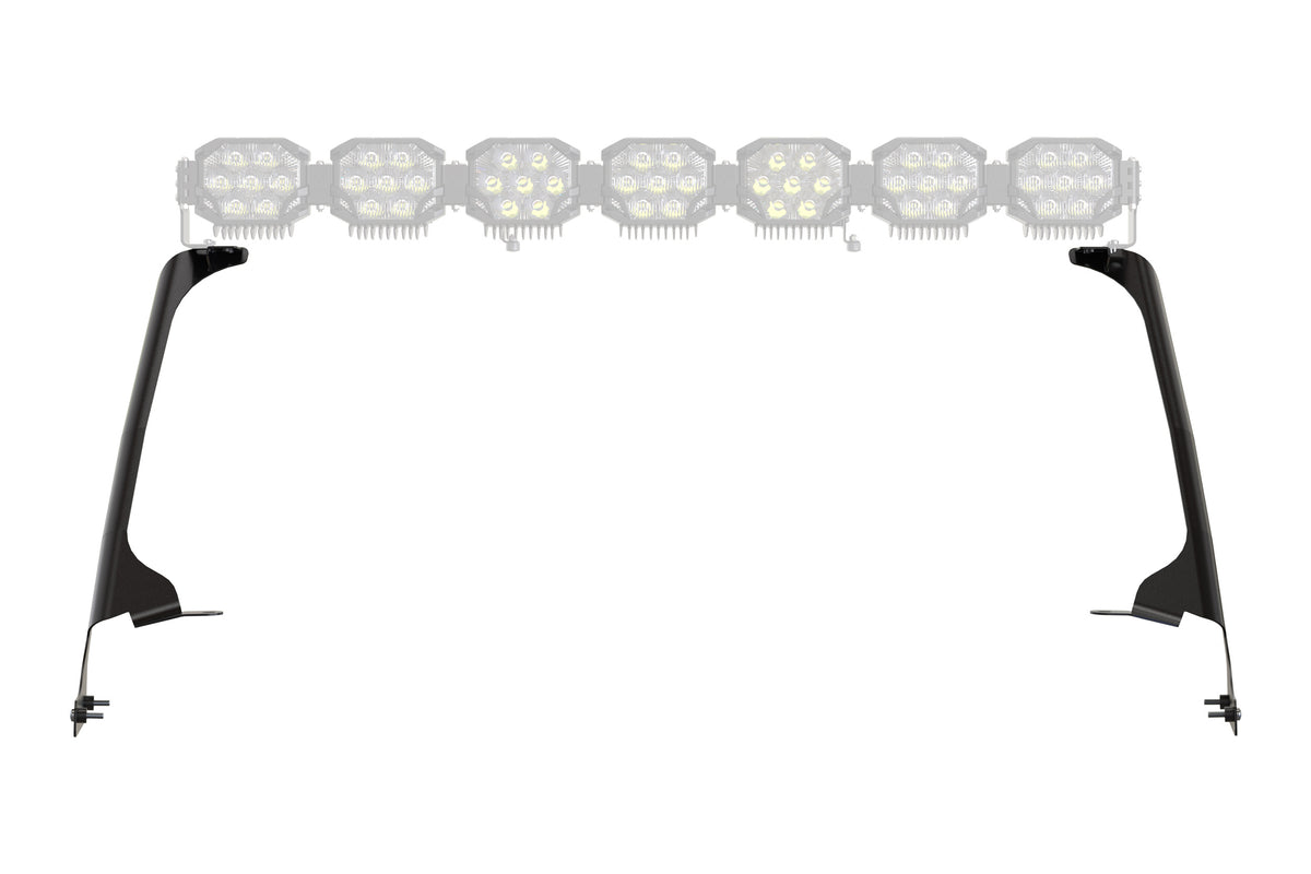 Jeep JL/JT Light Bar Windshield Mounts (Set) - Off Road - Universal (Image 5 of 6)