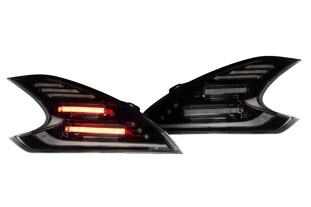 XB LED Tail Lights: 09-21 Nissan 370Z (Gen II / Smoked / Set) - Tail Lights (Image 1 of 6)