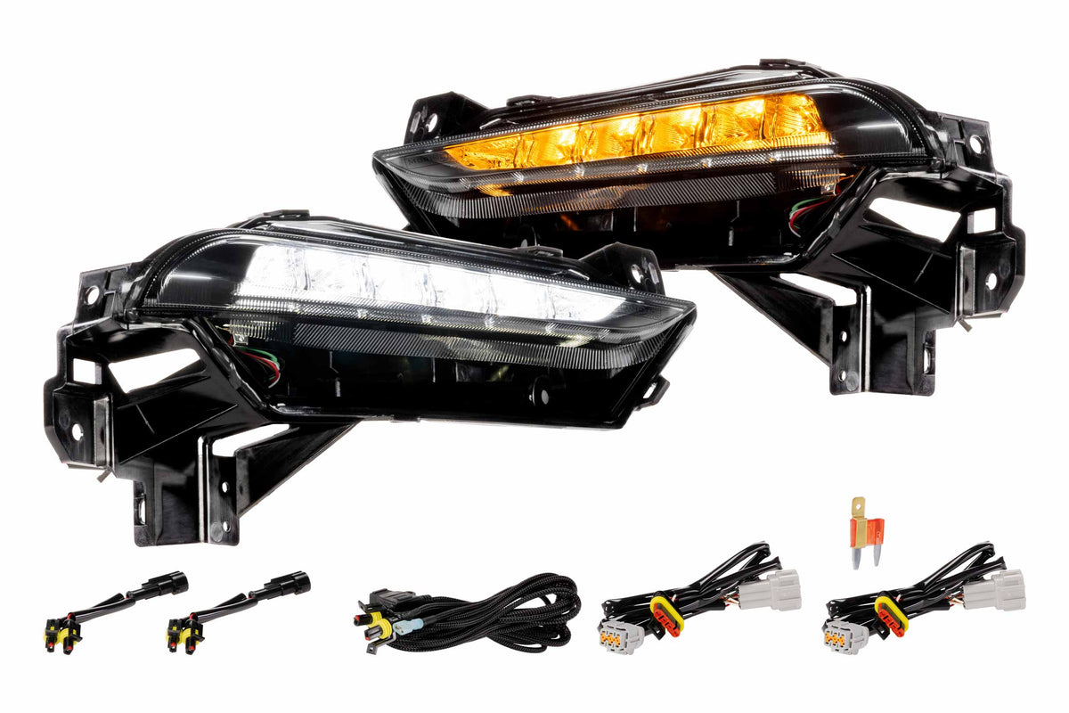XB LED DRL: 15-21 Nissan 370Z Nismo Bumper (Set) - DRL & Signals (Image 1 of 6)
