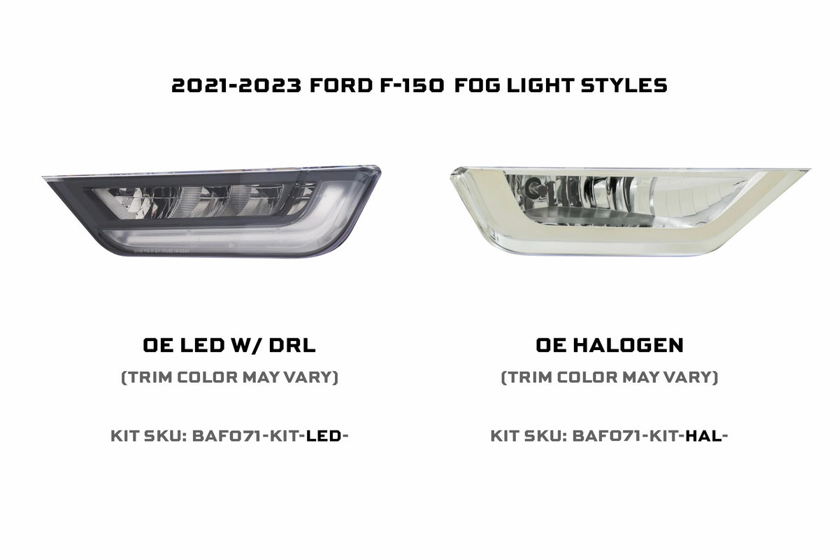 21-23 F-150 OE Halogen 4Banger Fog Light Kit: HXB Yellow - Off Road - Veh. Spec (Image 3 of 3)