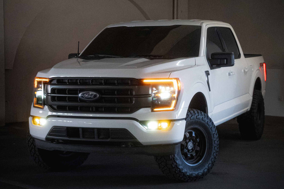 21-23 F-150 OE LED 4Banger Fog Light Kit: HXB Dual Color - Off Road - Veh. Spec (Image 5 of 6)