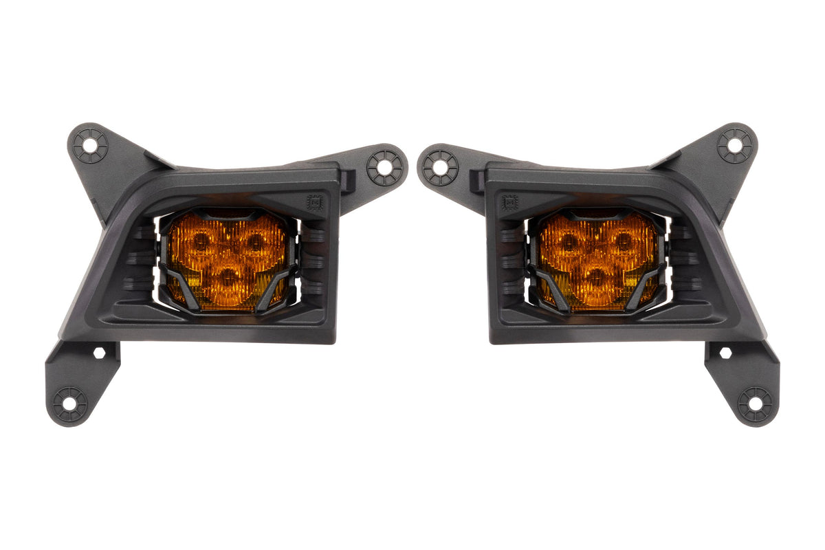 19-21 Silverado 1500 / 20-23 Silverado HD 4Banger Fog Light Kit: NCS Yellow - Off Road - Veh. Spec (Image 1 of 6)
