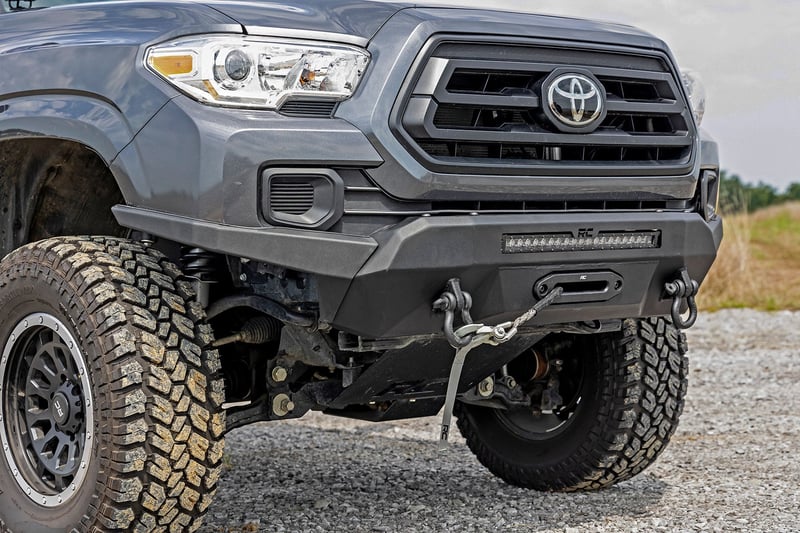 RC Front Bumper | High Clearance | Hybrid | 20" Blk DRL LED | Toyota Tacoma (16-23) (manufacturer page)