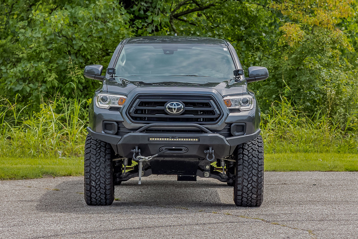 Front Bumper | High Clearance | 12000-Lb Pro Series Winch | Synthetic Rope Toyota Tacoma 4WD (16-23) - Bumpers (Image 6 of 6)