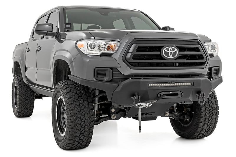 RC Front Bumper | High Clearance | Hybrid | 20" Blk DRL LED | Toyota Tacoma (16-23) (manufacturer page)