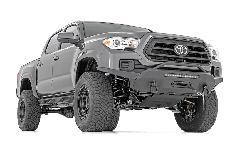 RC Front Bumper | High Clearance | 12000-Lb Pro Series Winch | Synthetic Rope Toyota Tacoma 4WD (16-23) (manufacturer page)