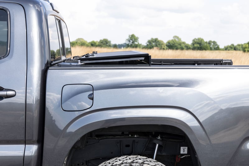 RC Hard Tri-Fold Flip Up Bed Cover | 6' Bed | Toyota Tacoma 2WD/4WD (2016-2023) (manufacturer page)