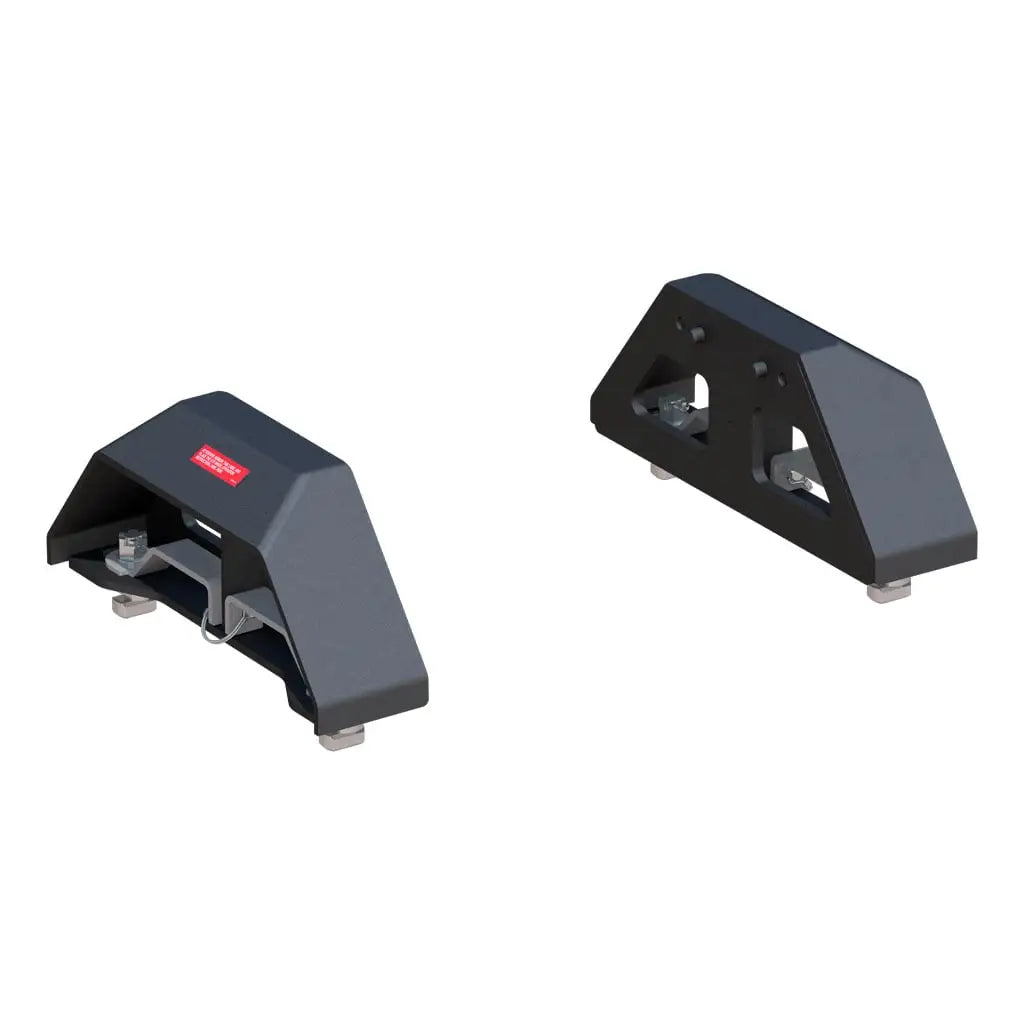 CURT 16024 Puck 5th Wheel Legs, Select Silverado, Sierra HD, 8' Bed, 30K, Carbide Black