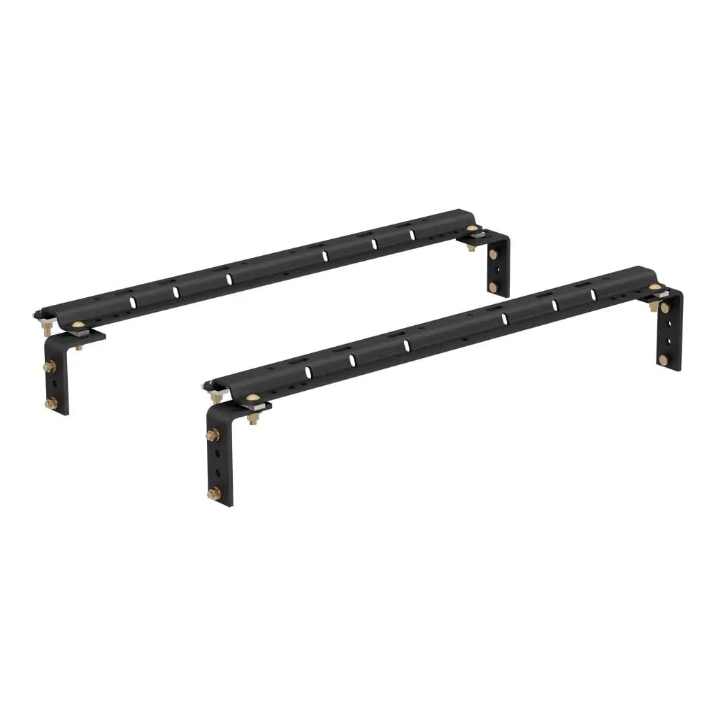 CURT 16200 Universal 5th Wheel Base Rails, 25K (Carbide Black)