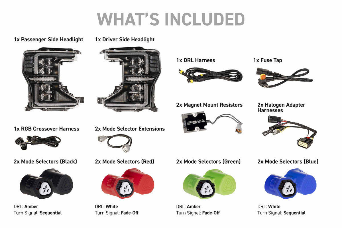 XRGB Evo Headlights: 20-22 Super Duty (Set) - Headlights (Image 4 of 6)