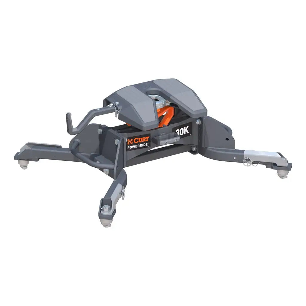 CURT 16593 PowerRide 30K 5th Wheel Hitch, Select Ram 2500, 3500, 8' Bed