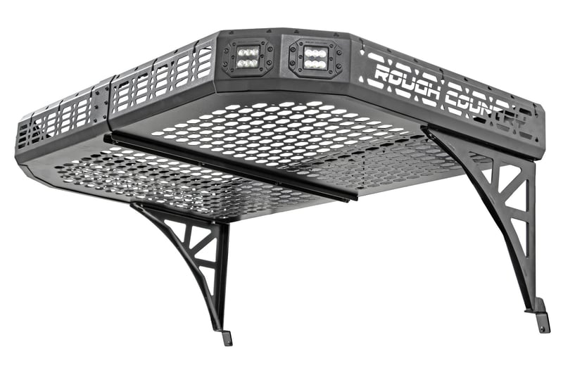 RC Cargo Rack | Dual 2" Black LED Pairs | Flush Mount | Can-Am Defender HD 5/HD 8/HD 9/HD 10 (manufacturer page)