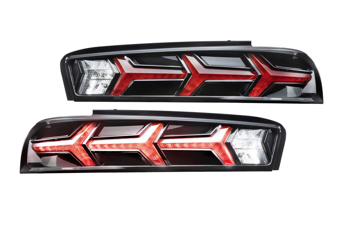 XB LED Tail Lights: Chevrolet Camaro (16-18 / Red Lens Lambo / Set) - Tail Lights (Image 1 of 6)