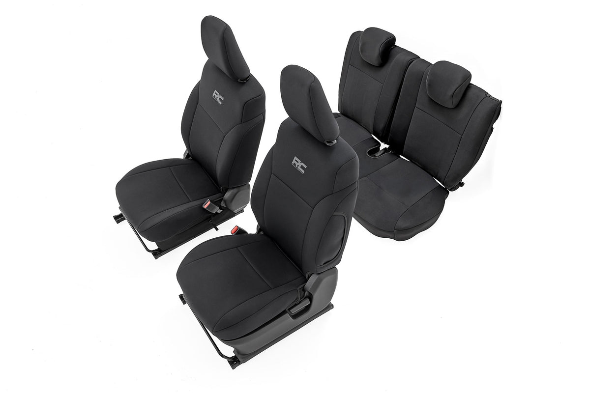 Rough Country 91073 Seat Covers | Front & Rear | Suzuki Jimny (4-Door) (2018-2025) - Studio View 1
