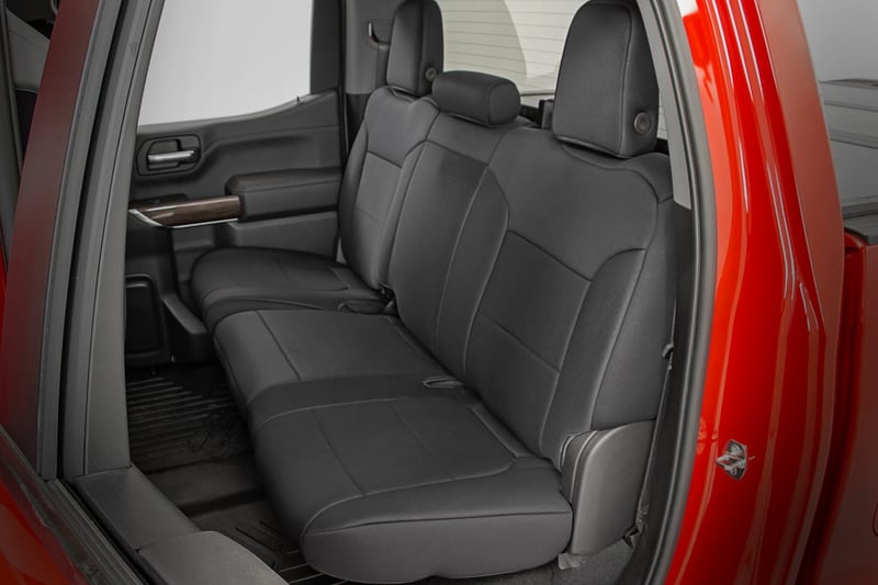 RC Seat Covers | FR 40/40/20 & RR Arm Rest | Chevy/GMC Sierra 1500 (19-26)/Silverado 1500 (19-26) (manufacturer page)