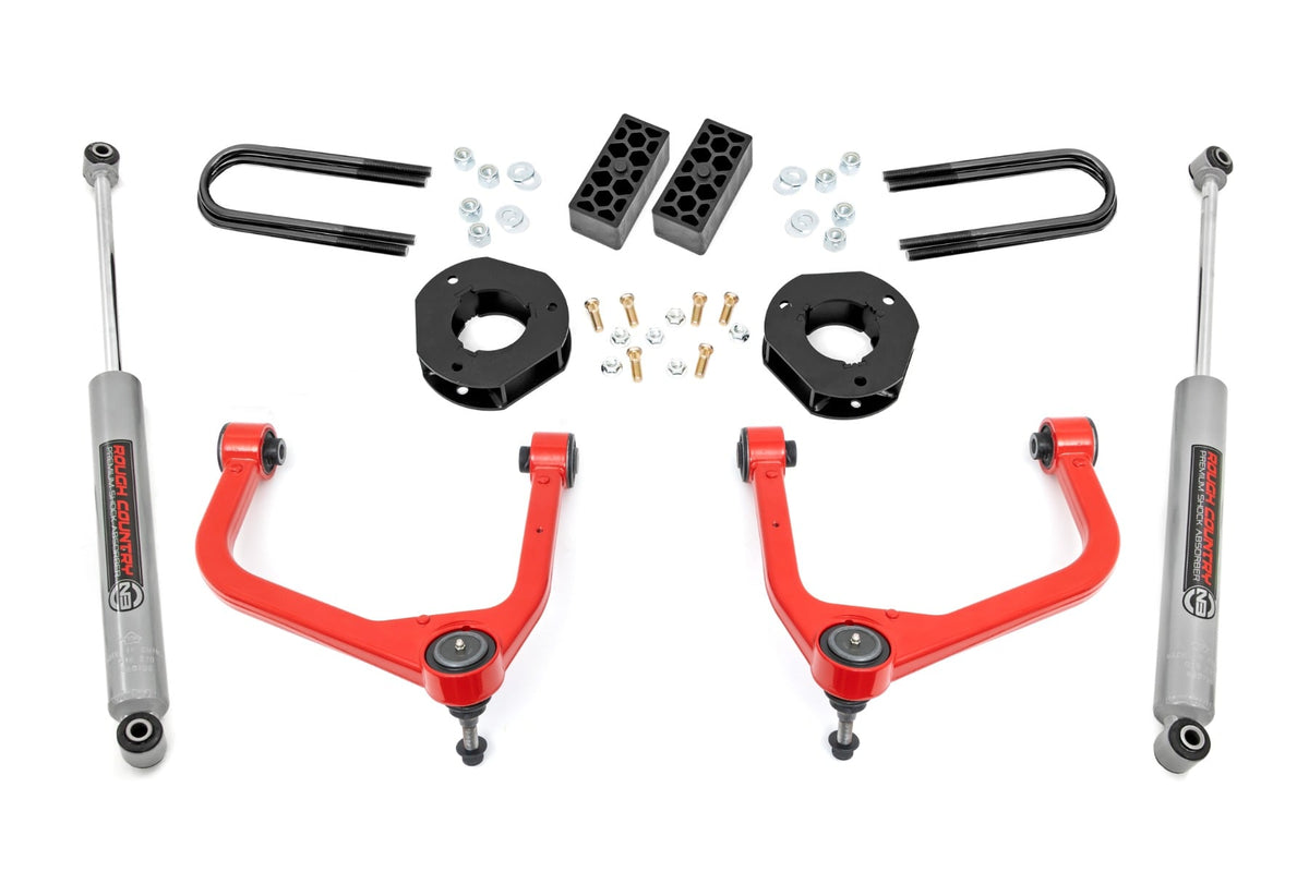 3.5 Inch Lift Kit | Rear Mono Leaf | Chevy Silverado 1500 2WD/4WD (2025-2026) - Susp Lift Kits 4wd (Image 1 of 6)