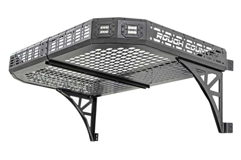 RC Cargo Rack | Dual 2" Black LED Pairs | Flush Mount | Polaris Ranger XP 1000 (manufacturer page)