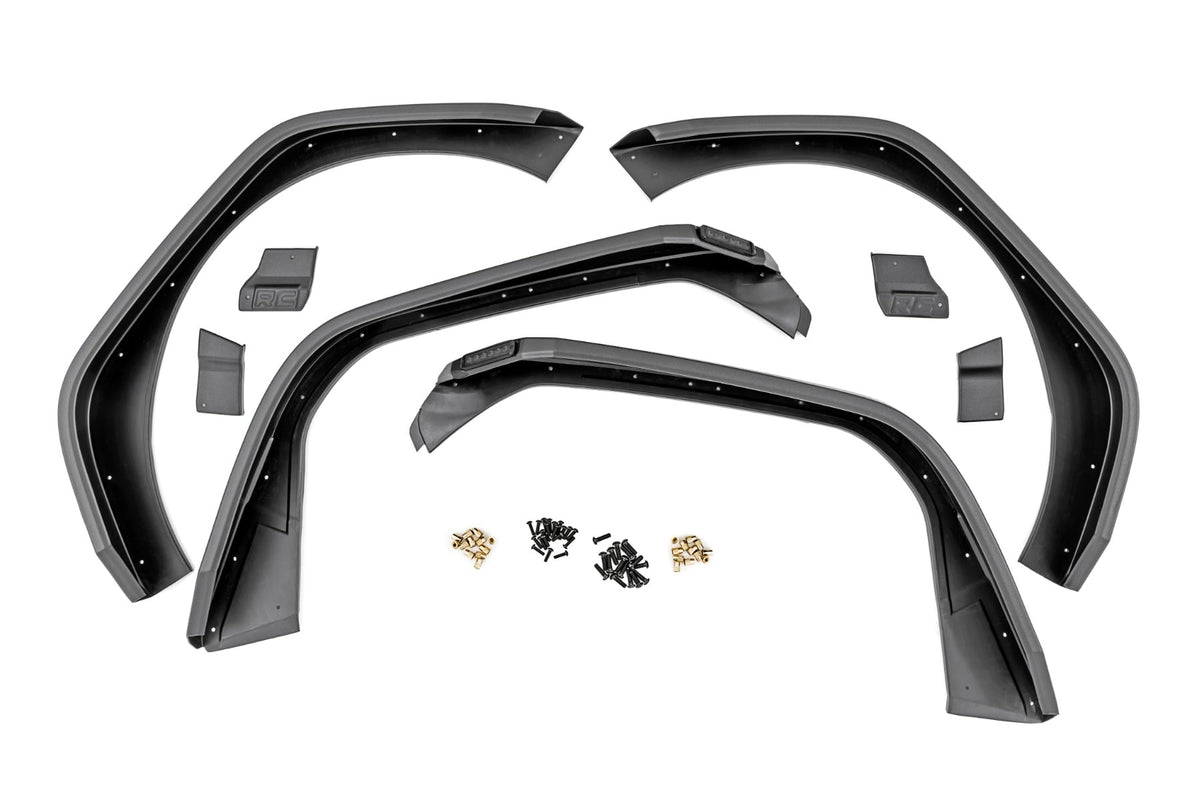 High Clearance LED Flat Fender Flare Kit | UV Treated | Jeep Wrangler JL (2018-2026) - Fender Flares (Image 2 of 6)