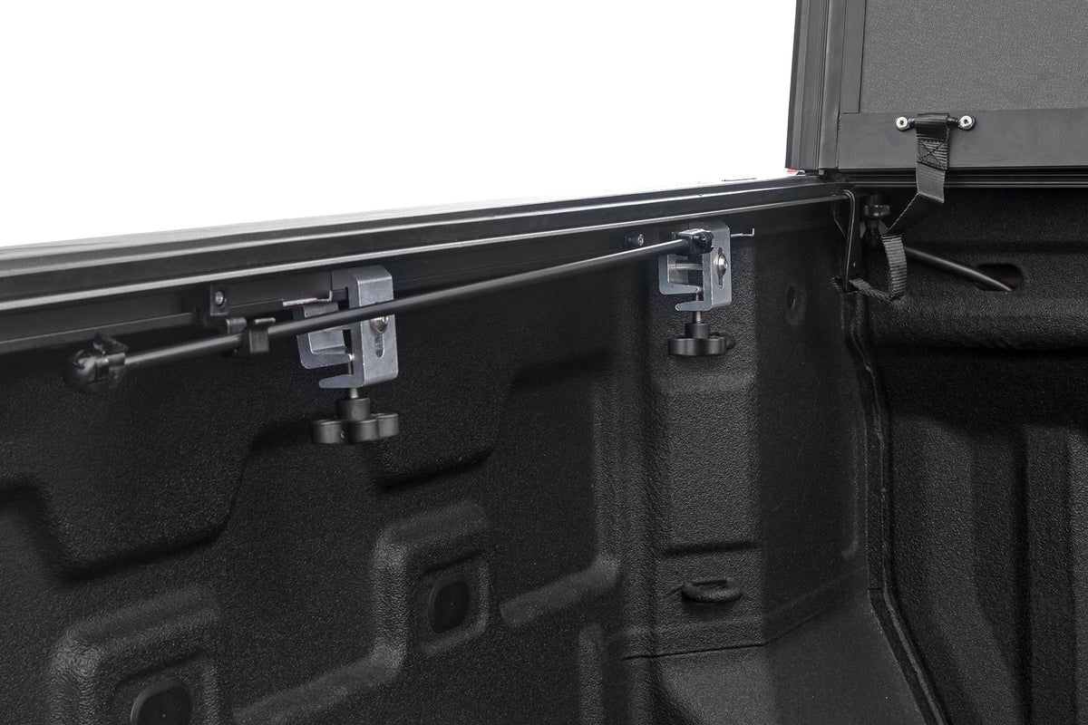 Hard Tri-Fold Flip Up Bed Cover | 6'7" Bed | Chevy/GMC Sierra 1500 (19-26)/Silverado 1500 (19-26) - Bed Covers (Image 5 of 6)
