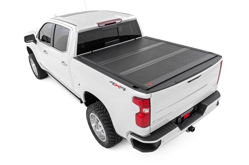 RC Hard Low Profile Bed Cover | 6'7" Bed | Rail Cap | Chevy/GMC 1500/2500HD/3500HD (14-19 & Classic) (manufacturer page)