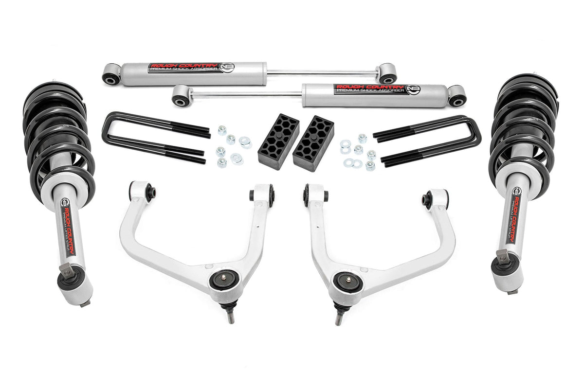 3.5 Inch Lift Kit | N3 Struts | Chevy Silverado 1500 2WD/4WD (2019-2024) - Susp Lift Kits 4wd (Image 1 of 6)