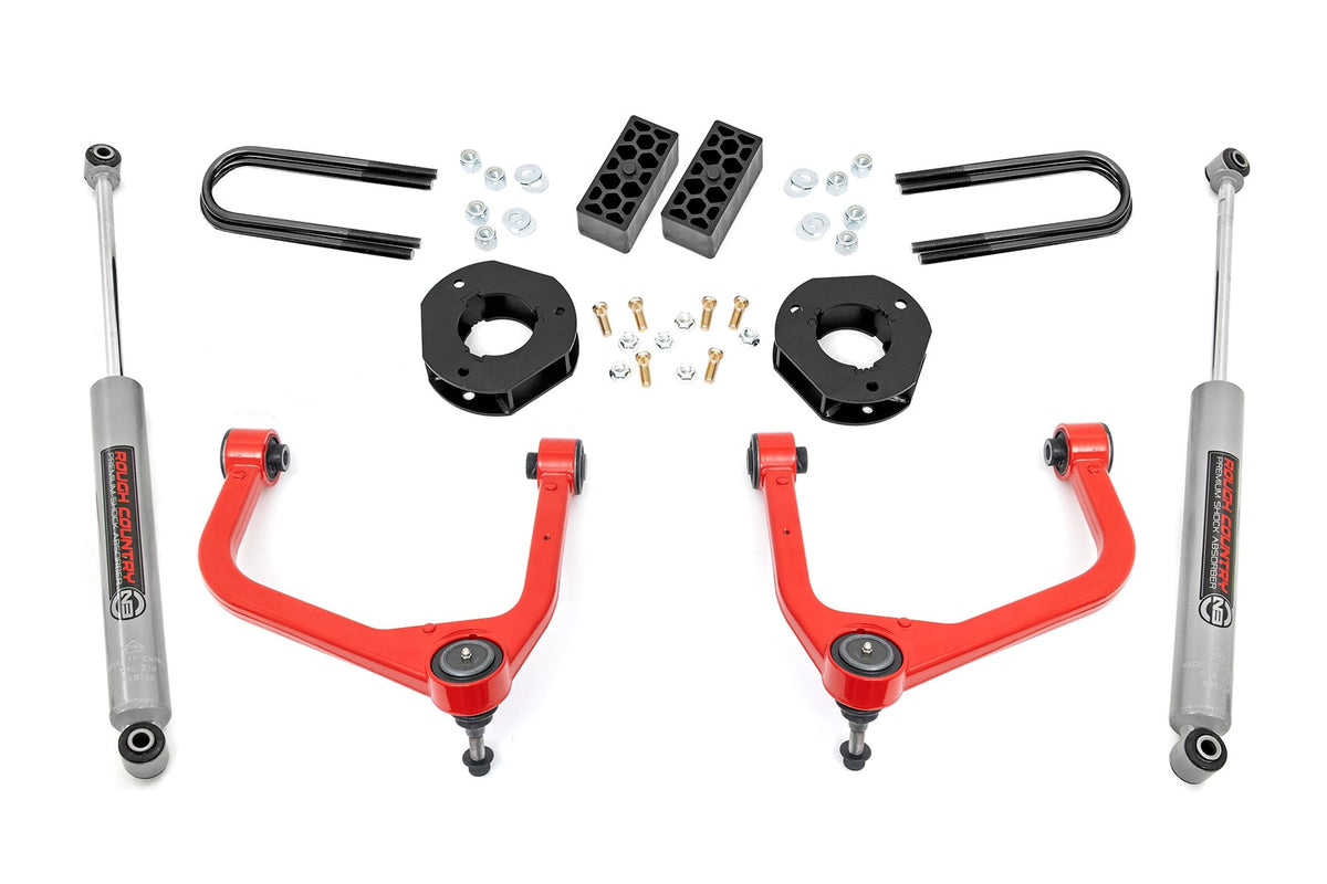 3.5 Inch Lift Kit | Rear Mono Leaf | Chevy Silverado 1500 2WD/4WD (2022-2024) - Susp Lift Kits 4wd (Image 1 of 6)