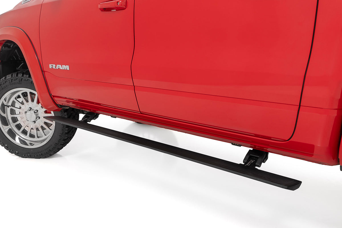 RC Power Running Boards | Dual Electric Motor | Crew Cab | Ram 1500 (19-26)/1500 TRX (21-24) (manufacturer page)
