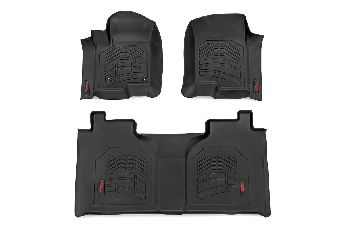 RC Sure-Fit Floor Mats | FR & RR | FR Over Hump | Crew | Chevy/GMC 1500/2500HD/3500HD (19-26) (manufacturer page)