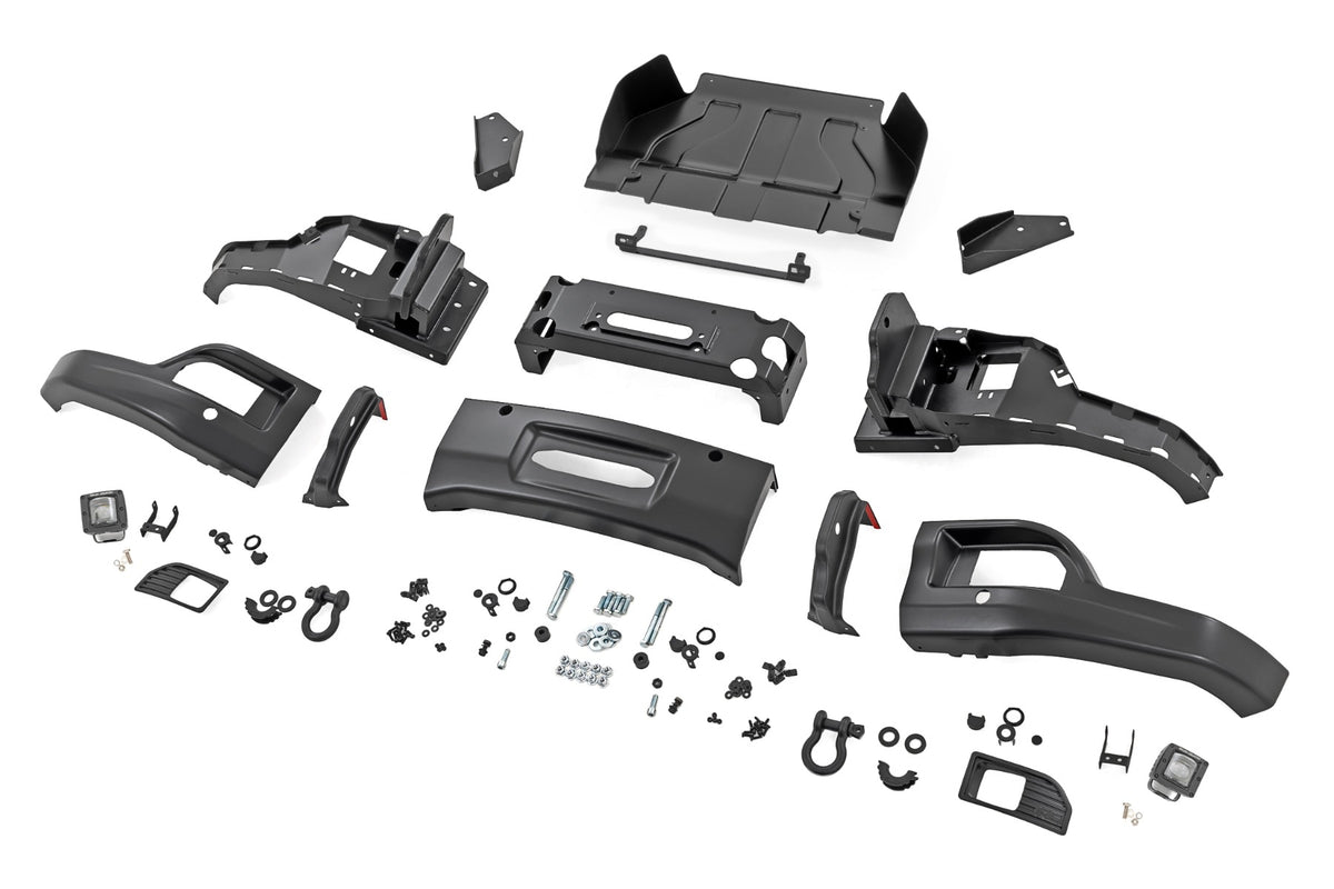 Rough Country 13006-GB8 Bumper Cover | GB8 Mosaic Black | Chevy Silverado 1500 2WD/4WD (2023-2026) - Studio View 6