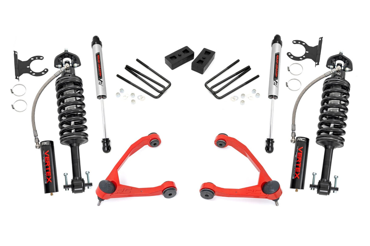 Rough Country 19857 3.5 Inch Lift Kit | Forged UCA | Cast Steel | Vertex/V2 | Chevy/GMC 1500 (07-13) - Image 1