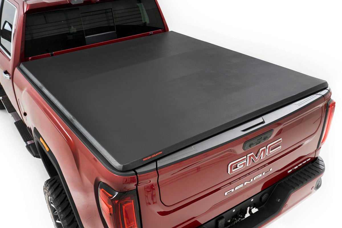 Soft Tri-Fold Bed Cover | 6'9" Bed | Chevy/GMC 2500HD/3500HD (20-26) - Bed Covers (Image 1 of 2)