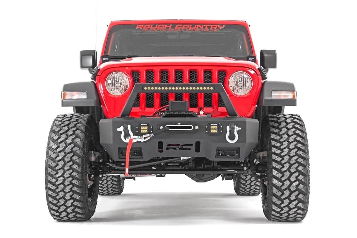 Rough Country 62840 3.5 Inch Lift Kit | Adj Lower | FR D/S | M1 | Jeep Wrangler JL 4WD (18-23) - Studio View 2