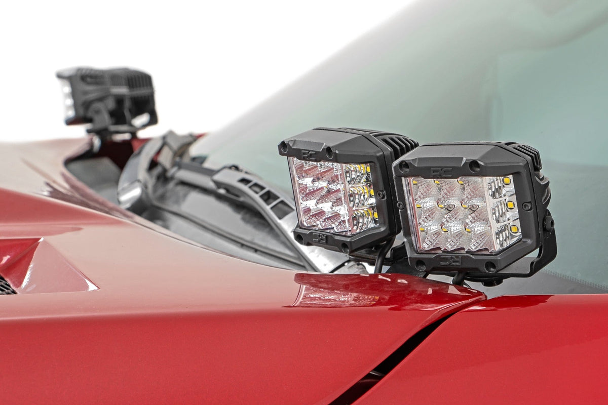LED Light Kit | Ditch Mount | Dual 2" Black Pairs | Spot | Toyota Tundra (14-21) - Lighting & Acc (Image 2 of 6)