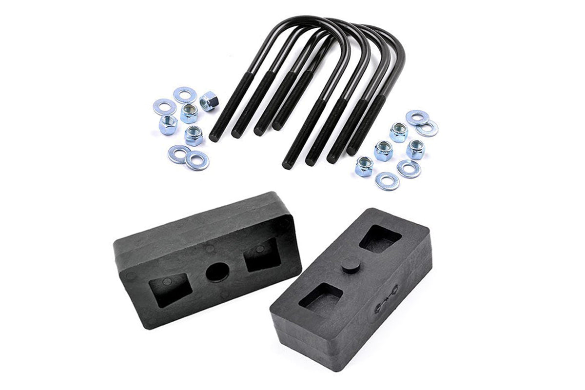 Rough Country 6581 1 Inch Block & U-Bolt Kit | Ford F-150 2WD/4WD (1997-2003) - Image 1