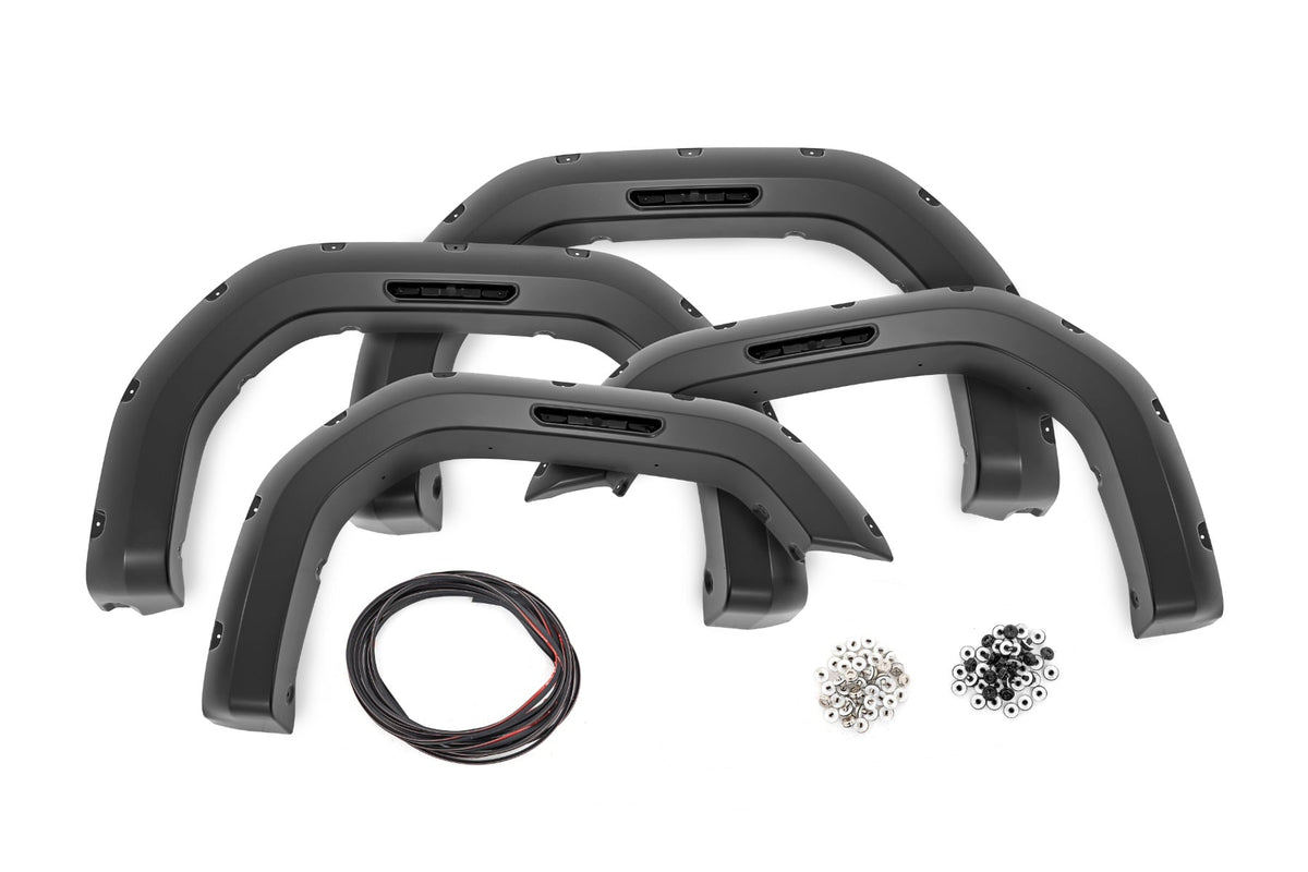 Pocket Fender Flares | GB8 Ebony Twilight | GMC Sierra 2500 HD/Sierra 3500 HD (20-26) - Fender Flares