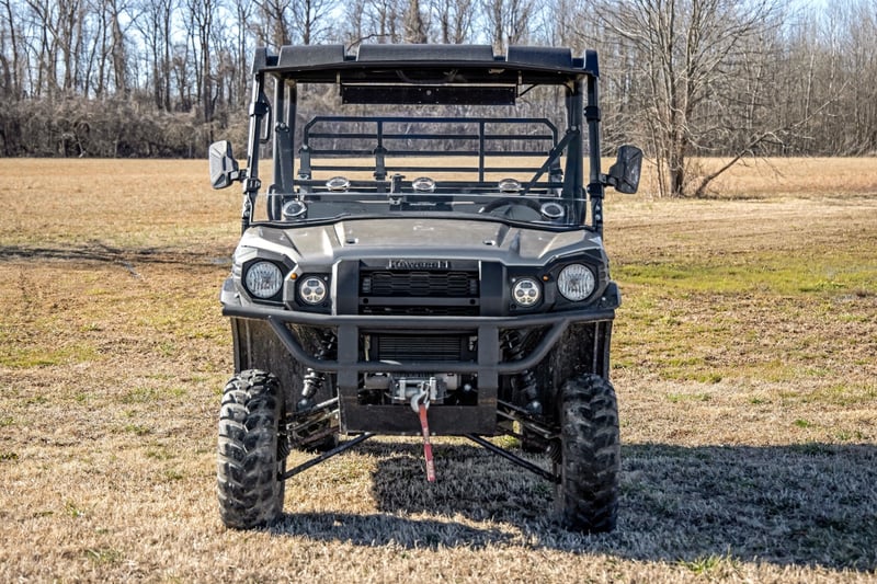 RC Vented Full Windshield | Scratch Resistant | Kawasaki Mule PRO-FX (manufacturer page)