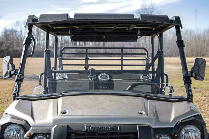 RC Vented Full Windshield | Scratch Resistant | Kawasaki Mule PRO-FX (manufacturer page)